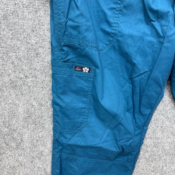 Koi Stretch Lindsey Women's XL Caribbean Blue Scrub Pants 121336 - Picture 3 of 11